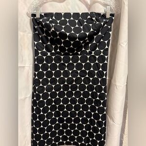 The Limited Black and White Circle Pencil Skirt